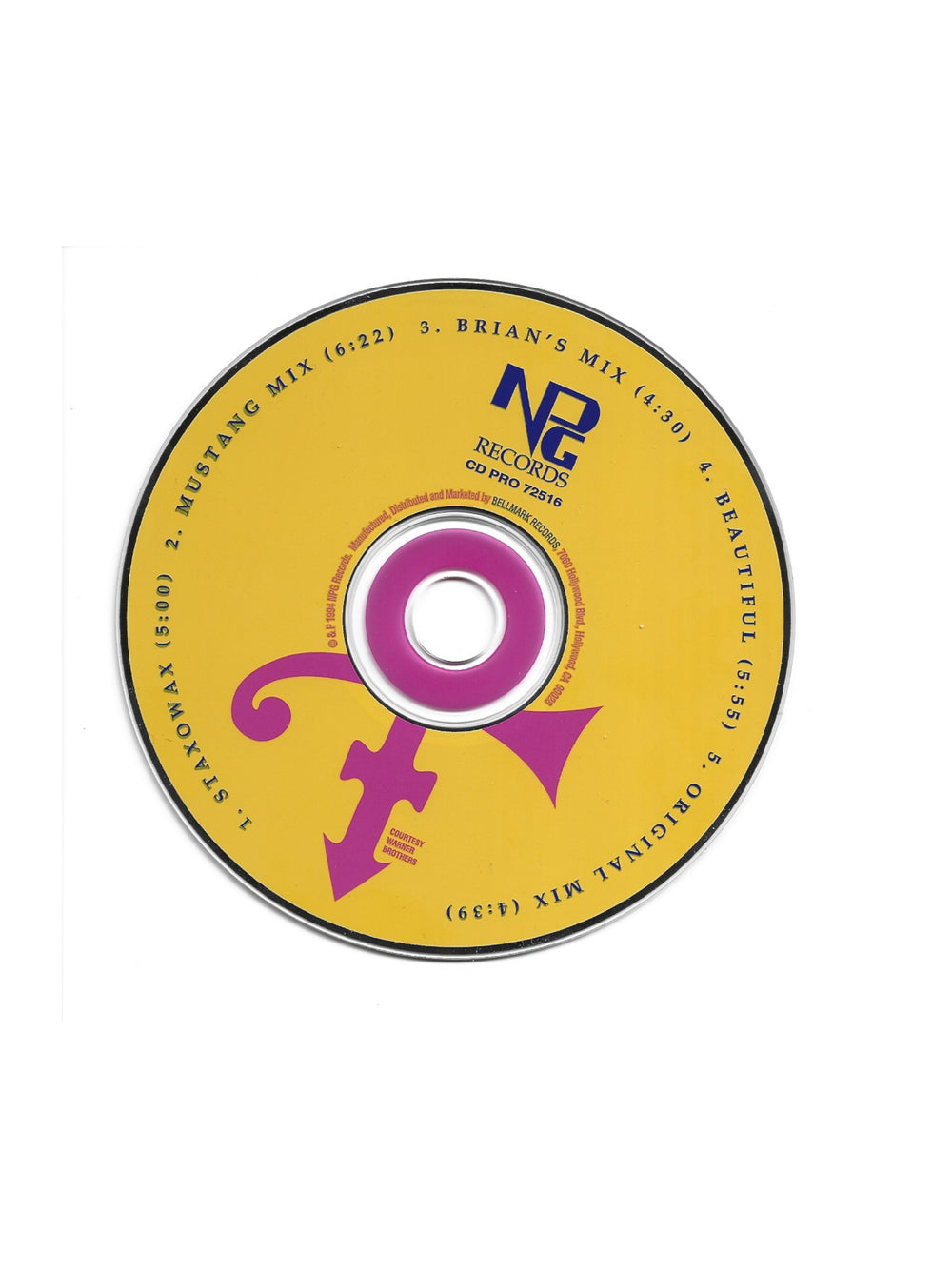 Prince 0(+> – The Most Beautiful Girl In The World CD Promo NPG Records Preloved: 1994