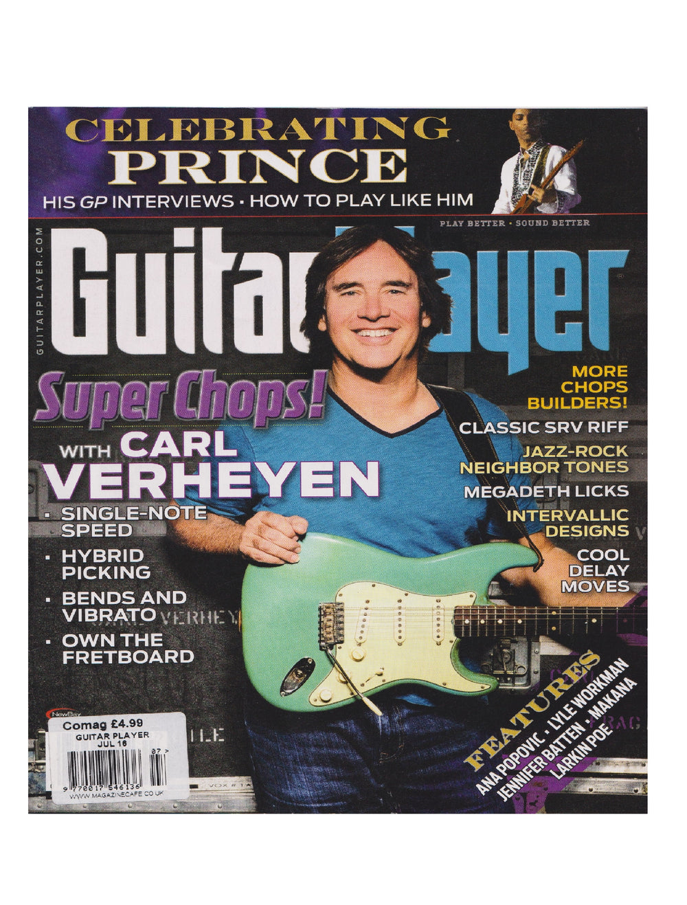 Prince – Guitar Player Magazine July Preloved: 2016