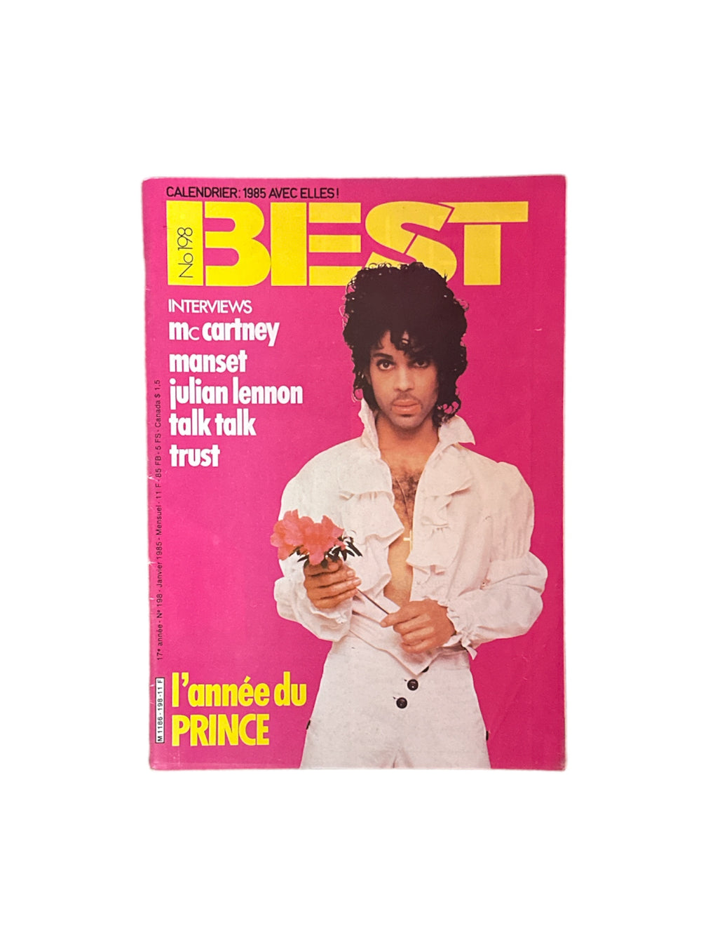 Prince French Best Magazine 1985 Cover & Article