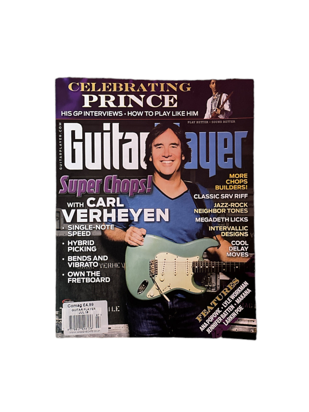 Prince Guitar Player Magazine July 2016