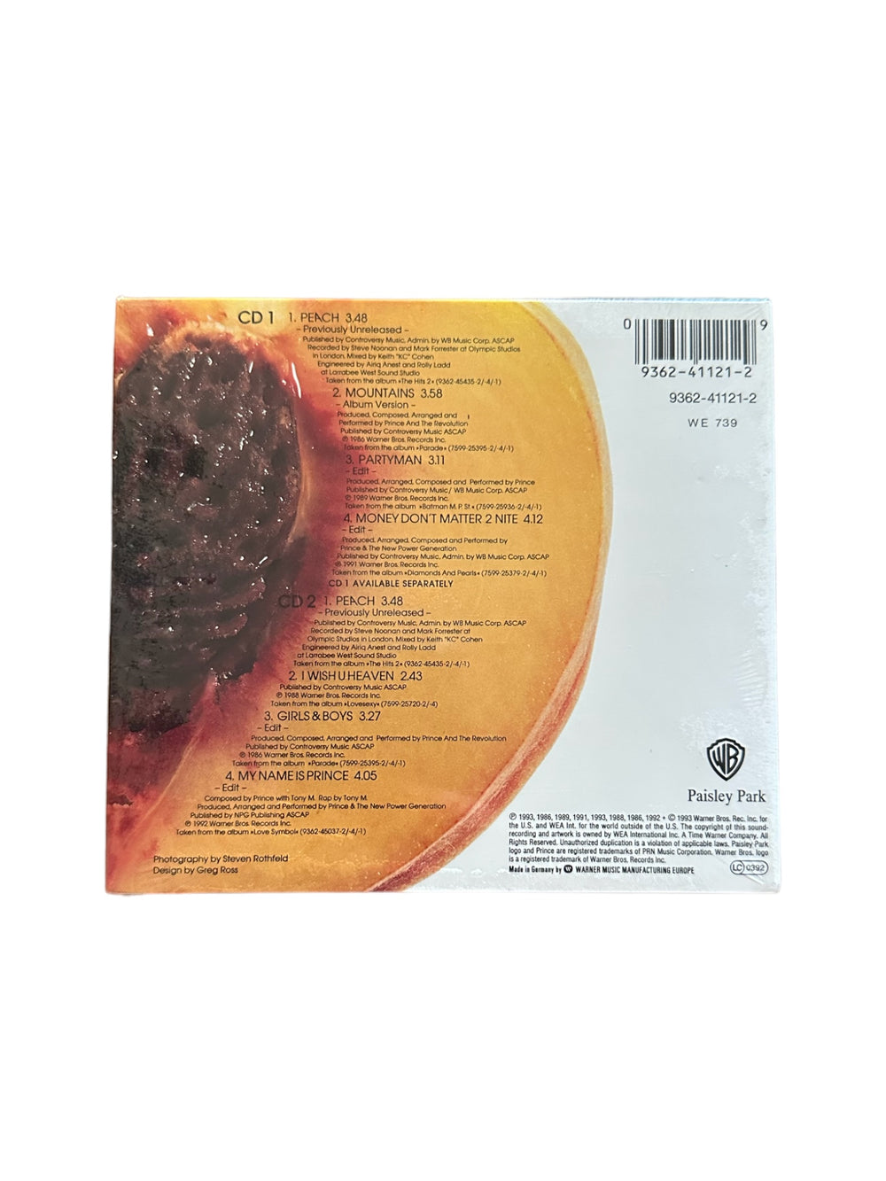 Prince – Peach CD Single European Digi Pak CD Sealed As NEW 1993