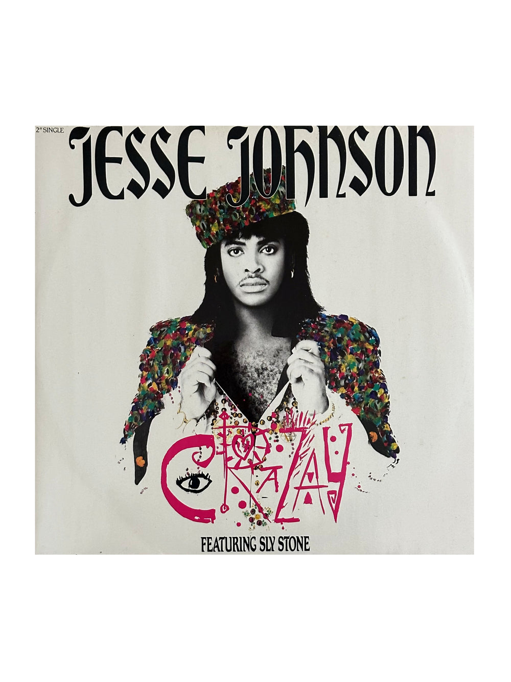Prince – Jesse Johnson Featuring Sly Stone – Crazay Vinyl 12 Inch UK Play Tested Preloved: 1986
