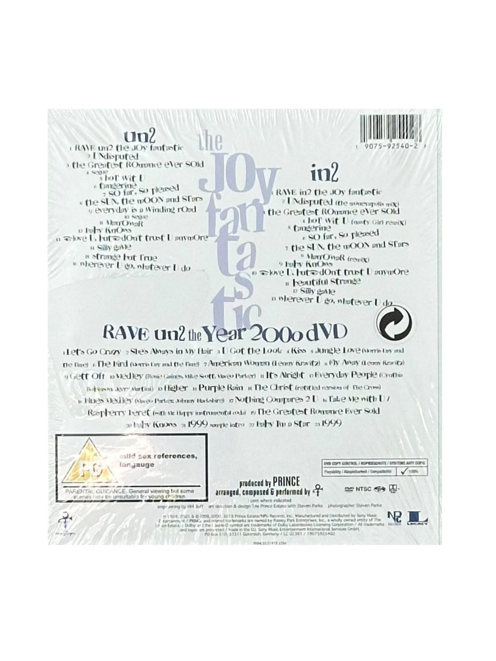 Prince – 0(+> Ultimate Rave Reissue 2 CD Album 1 DVD Sony Legacy Deleted Title NEW: 2019