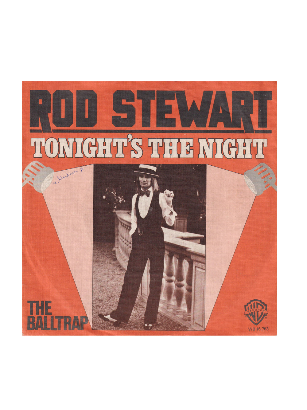 Rod Stewart Tonight's The Night B/W The Balltrap 7 Inch Vinyl Single Netherlands PS 1976