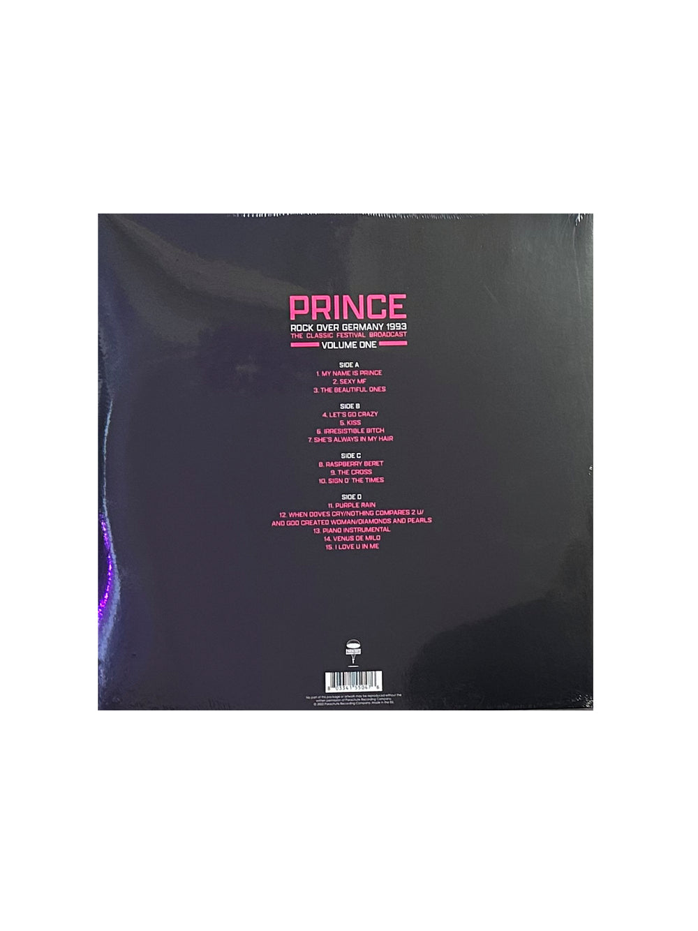 Prince – Rock Over Germany Vol 1 Vinyl LP x 2 Licence Approved: NEW 1993
