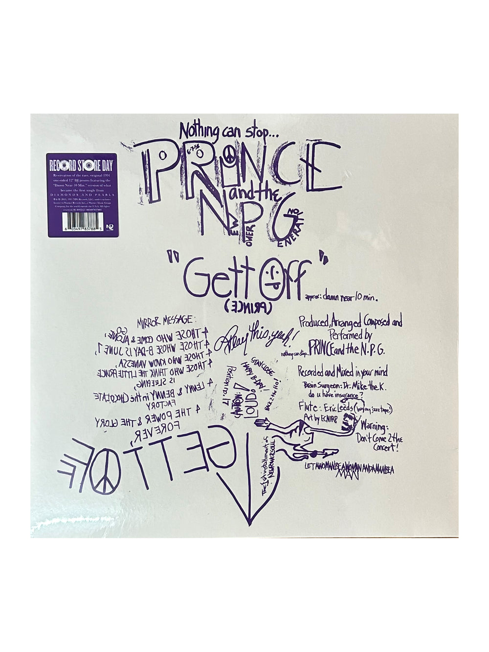 Prince – & The New Power Generation – Gett Off Damn Near 10 Min Vinyl 12" RSD NEW 2023