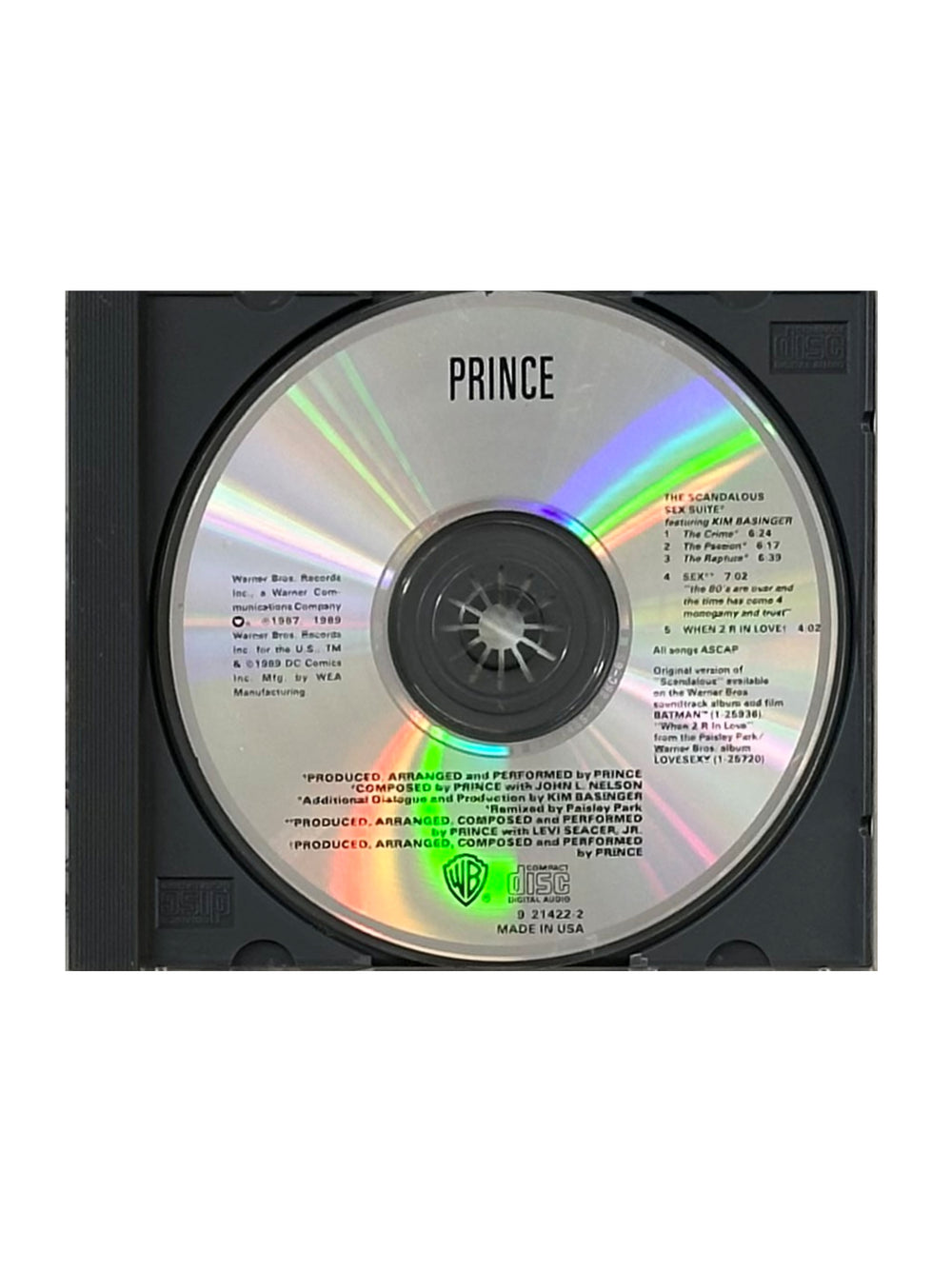 Prince - The Scandalous Sex Suite CD Single Maxi US 31 Minutes Preloved: 1989