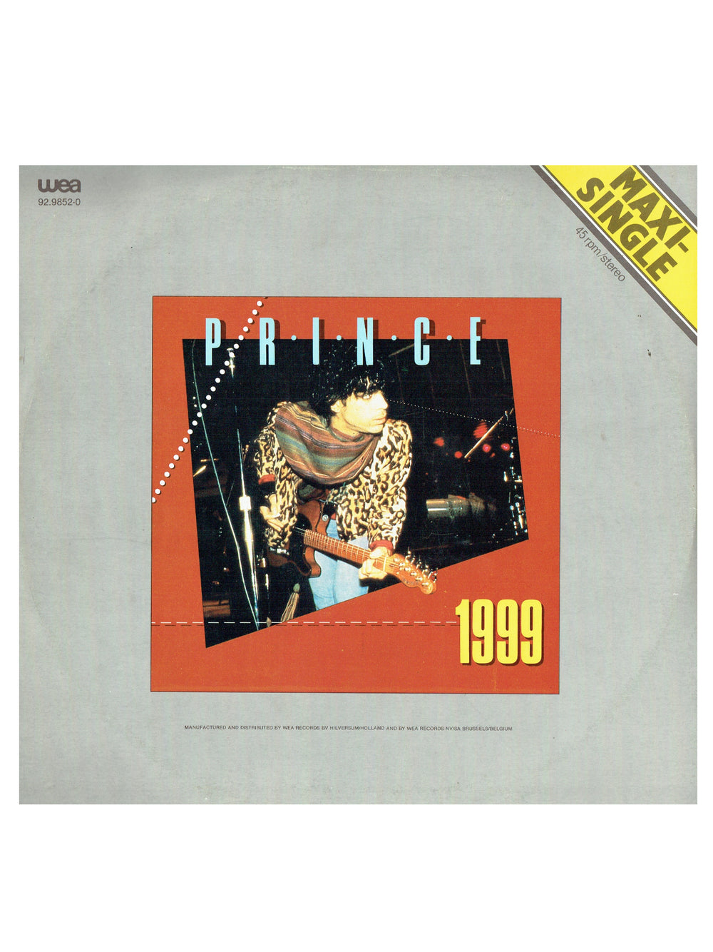 Prince 1999 How Come 12 Inch Vinyl Single EU Belgium Release