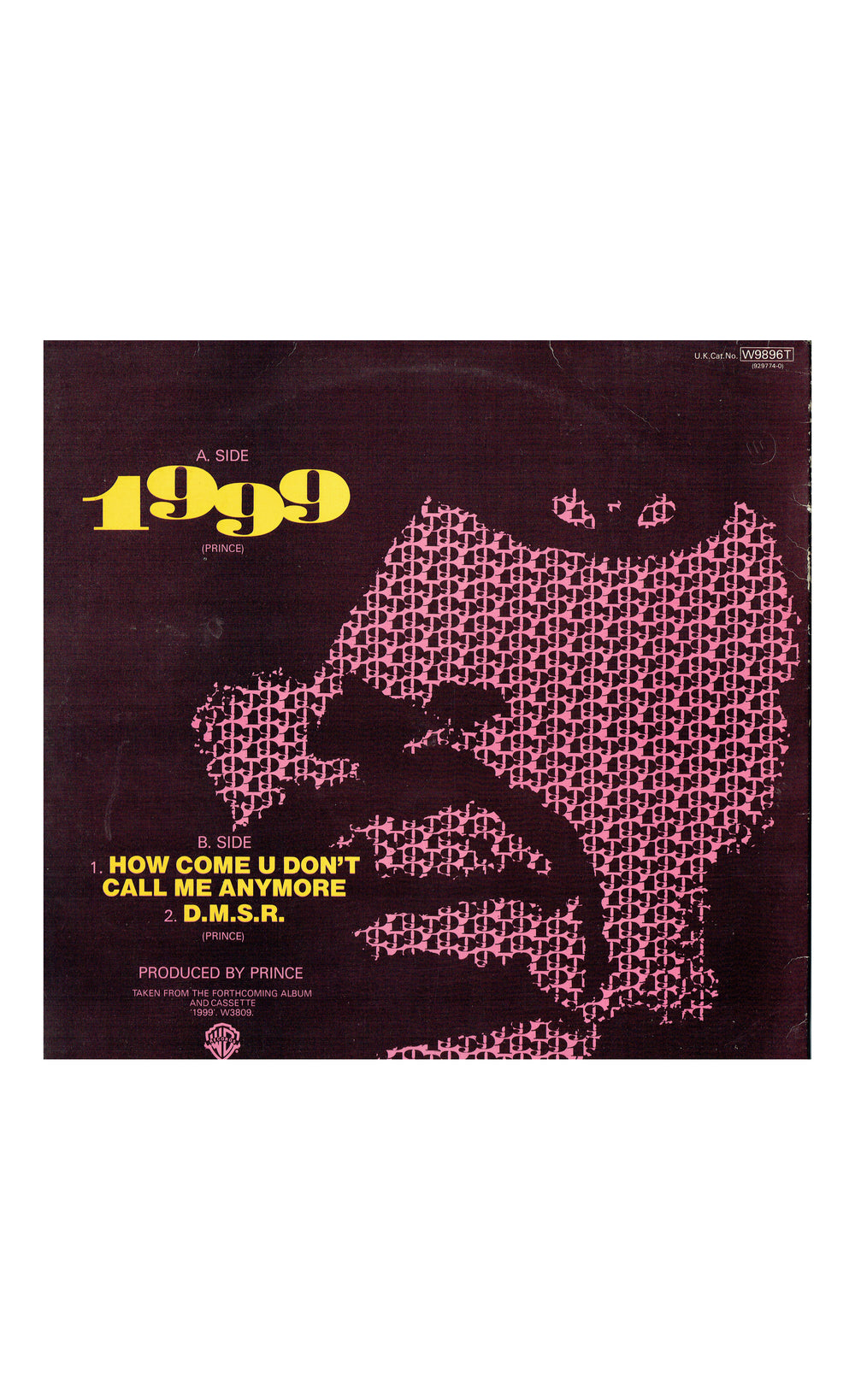 Prince – 1999 How Come DMSR Vinyl 12" Single Warner Bros. Records UK Preloved: 1983