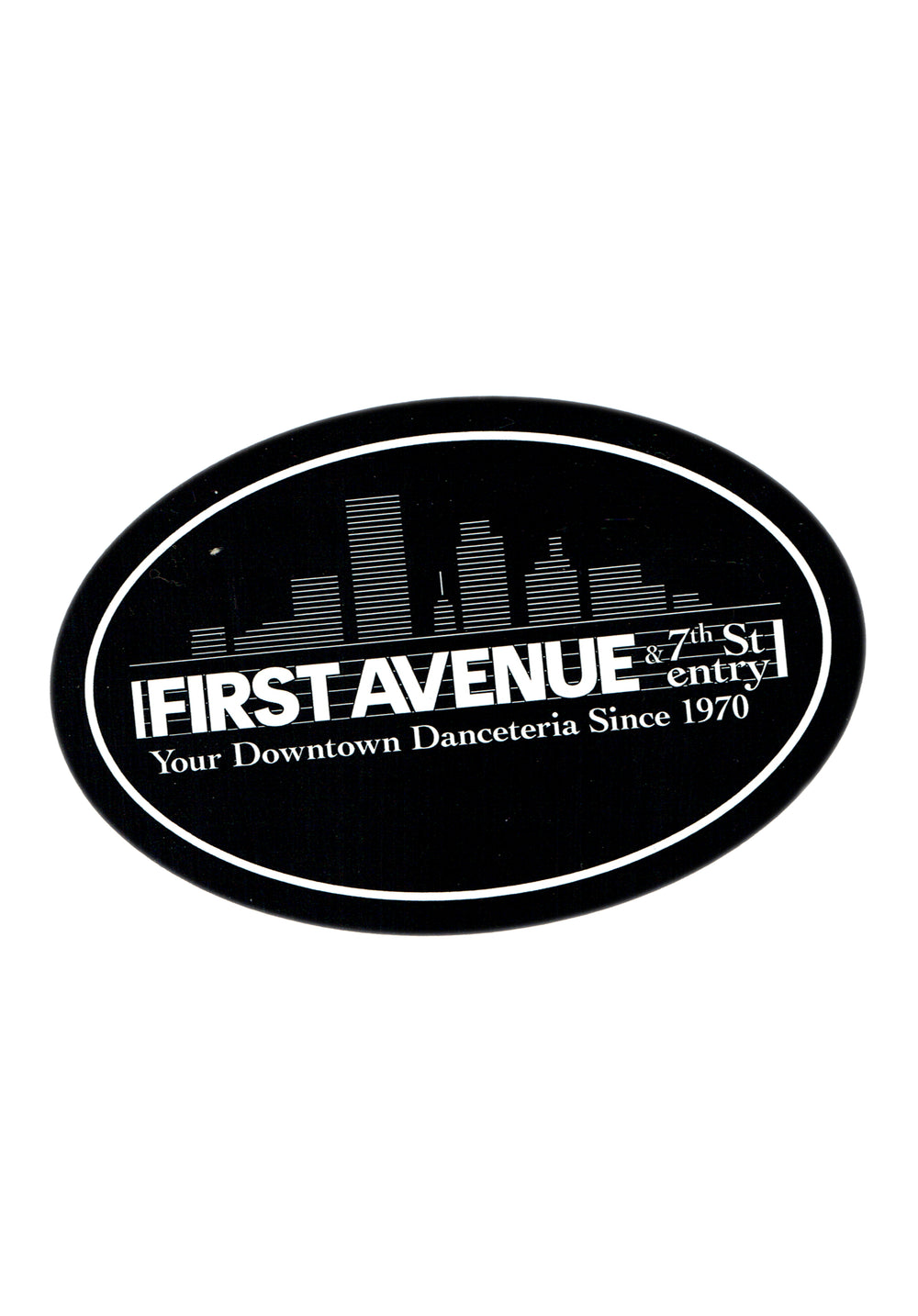 First Avenue & 7th St Entry Bumper Sticker Official Brand New Oval Prince