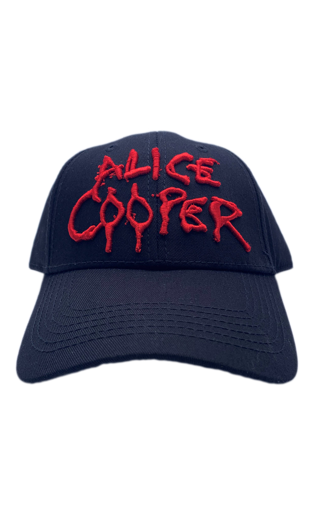 Alice Cooper Eyes Logo Chunky Embroidery Official Cap Adjustable Brand New Red