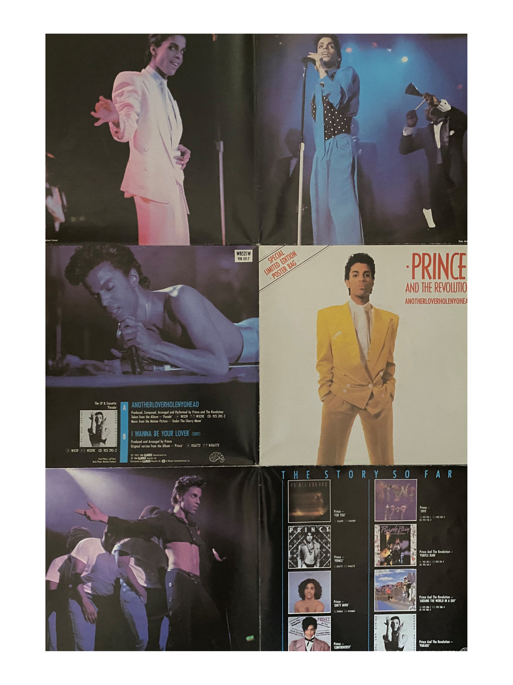 Prince ANOTHERLOVERHOLEINYOHEAD 7 Inch Vinyl Single 1986 Poster Bag SMS