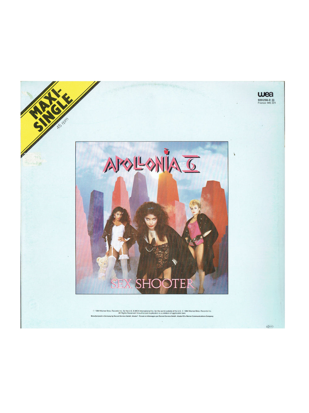 Prince – Apollonia 6 Sex Shooter 12 Inch Vinyl Europe 1984 Release WE221 AS