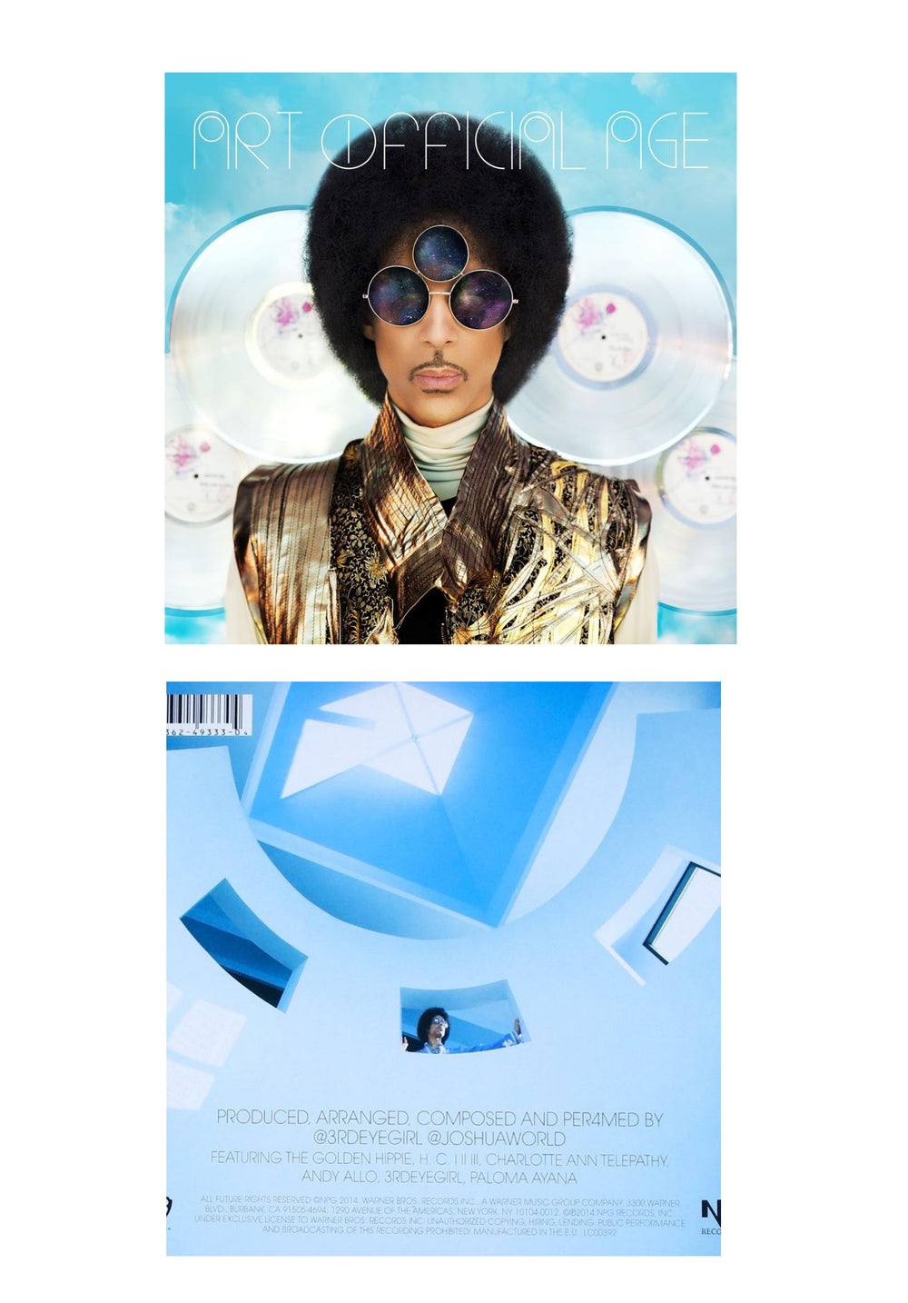 Prince ART OFFICIAL AGE Compact Disc Album Cardboard Slip Case