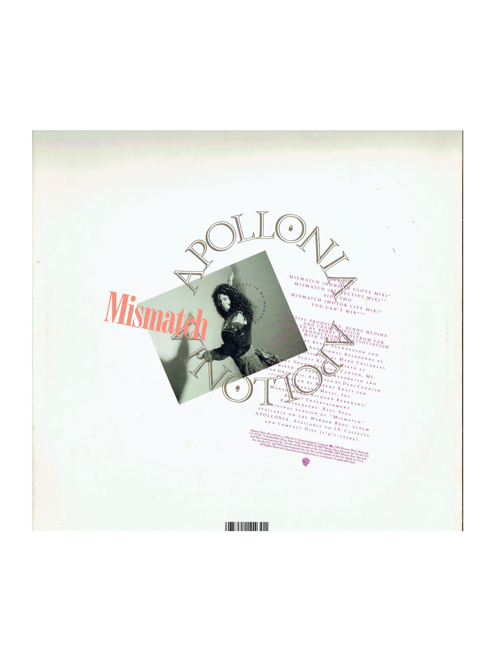 Apollonia - Mismatch 12 Inch Vinyl USA Prince