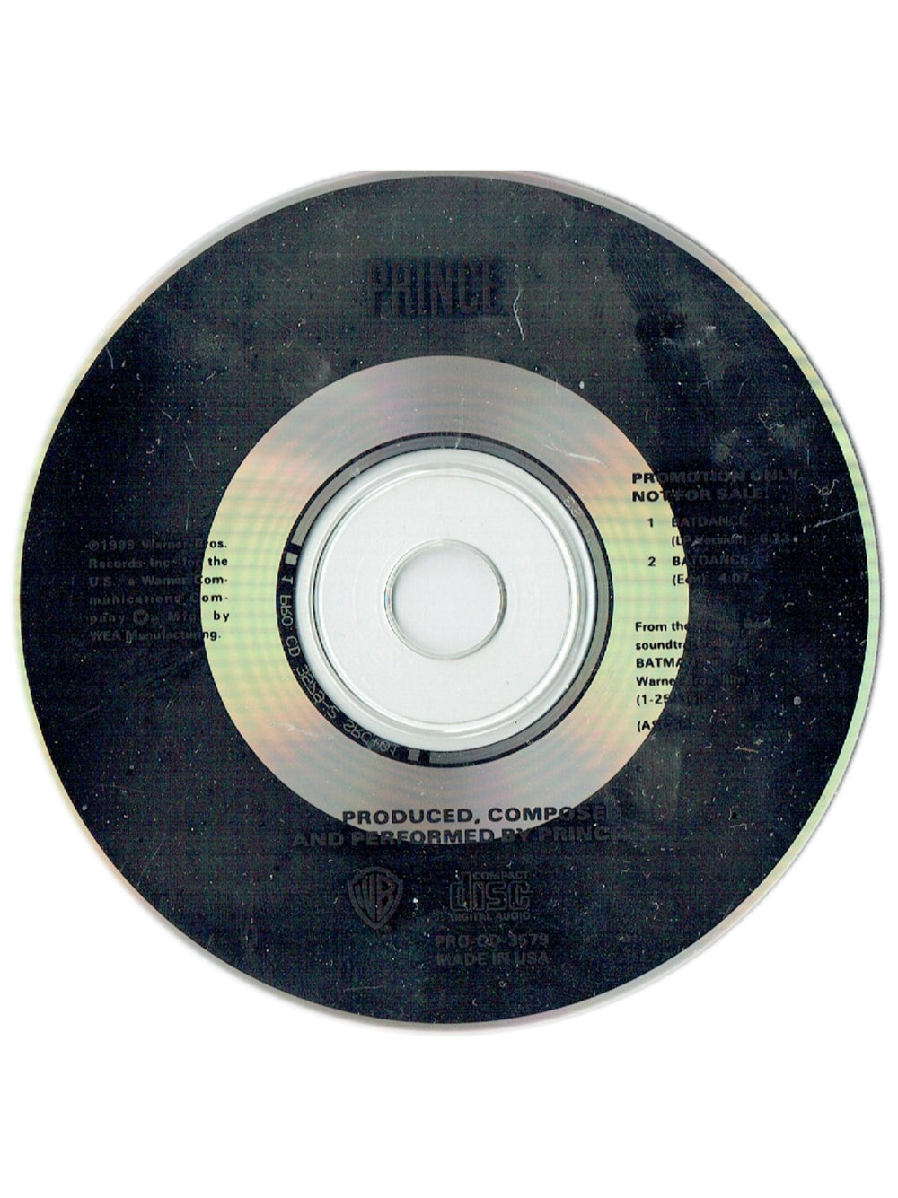 Prince – BATDANCE CD Single Promo USA Preloved: 1989*