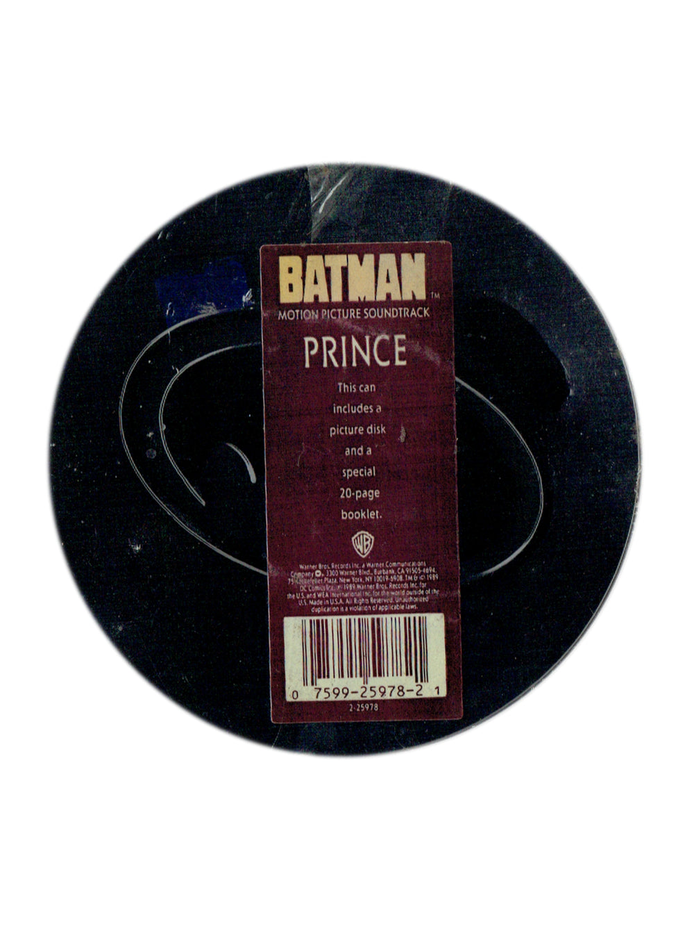 Prince Batman Soundtrack CD Album In A Round Embossed Tin 1989 Release SEALED