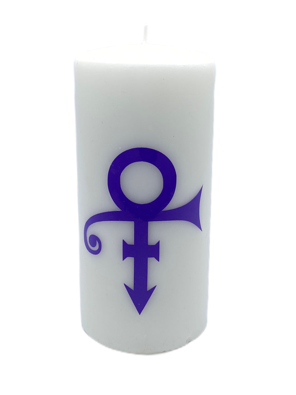 NPG Store Official Merchandise Large Candle White Purple Love Symbol Prince