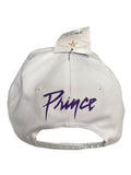 Prince – Love Symbol Purple Rain Name Official Peak Cap White With Purple Embroidery NEW