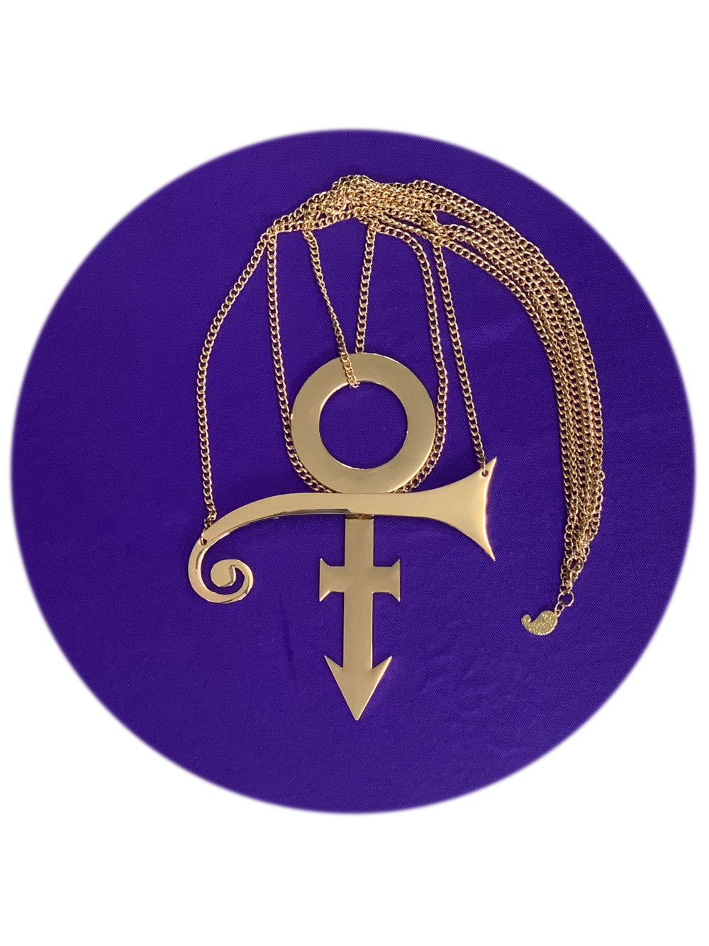 Prince Official Paisley Park Original 3 Chains O' Gold Replica Necklace Boxed