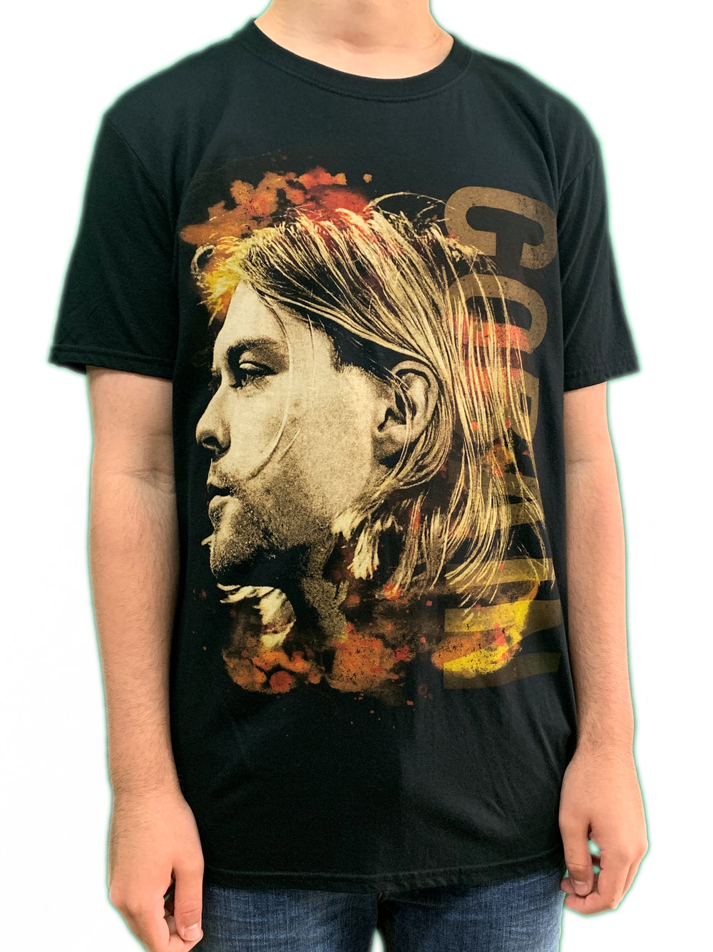 Kurt Cobain Nirvana Side View Official Unisex T Shirt Brand New Various Sizes