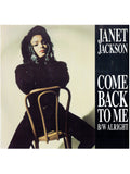 Janet Jackson Come Back To Me 12 Inch Vinyl Single USAT 681 Prince
