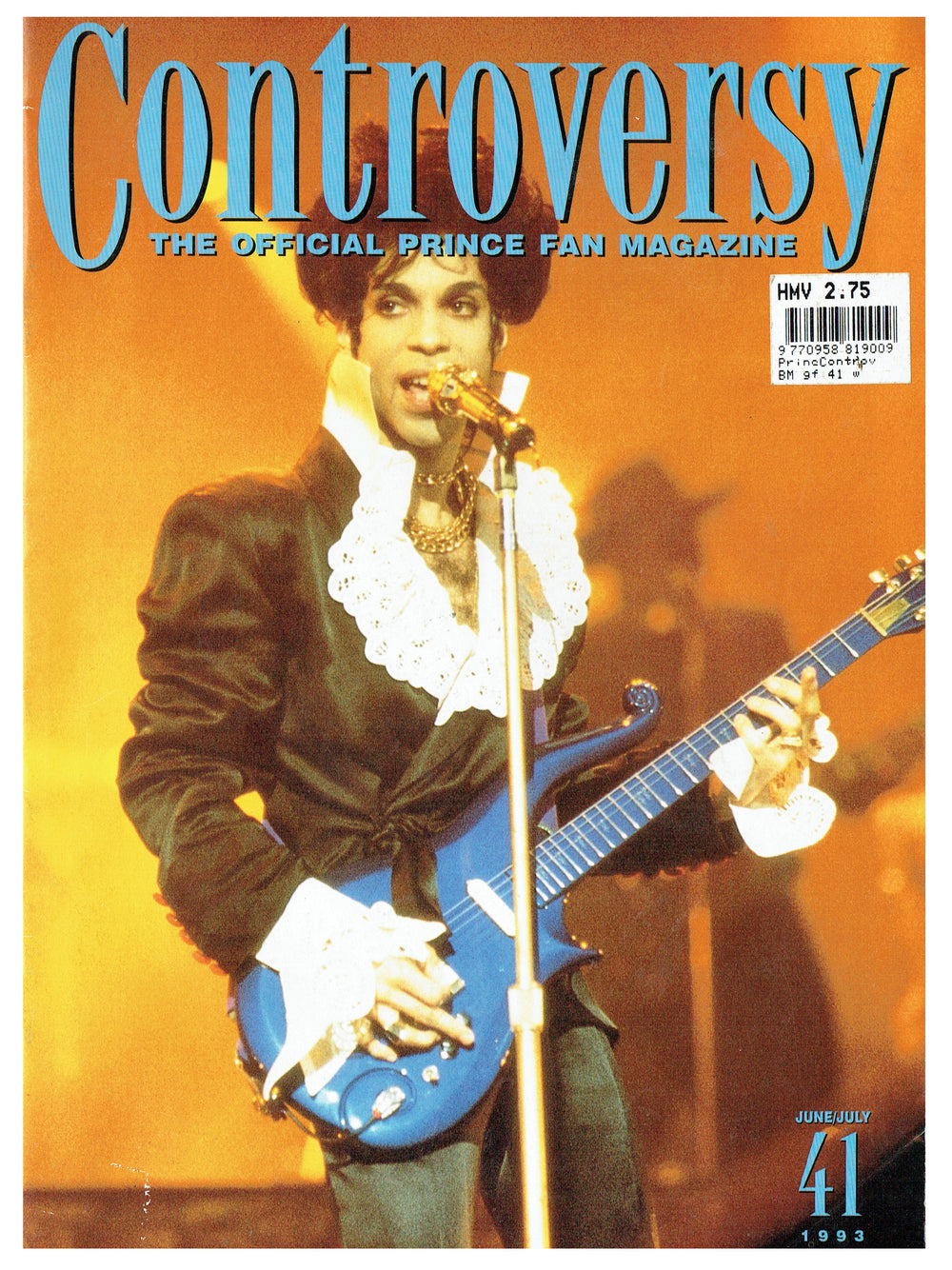 Prince Controversy Fan Magazine  June July 1993 Issue 41 SMS