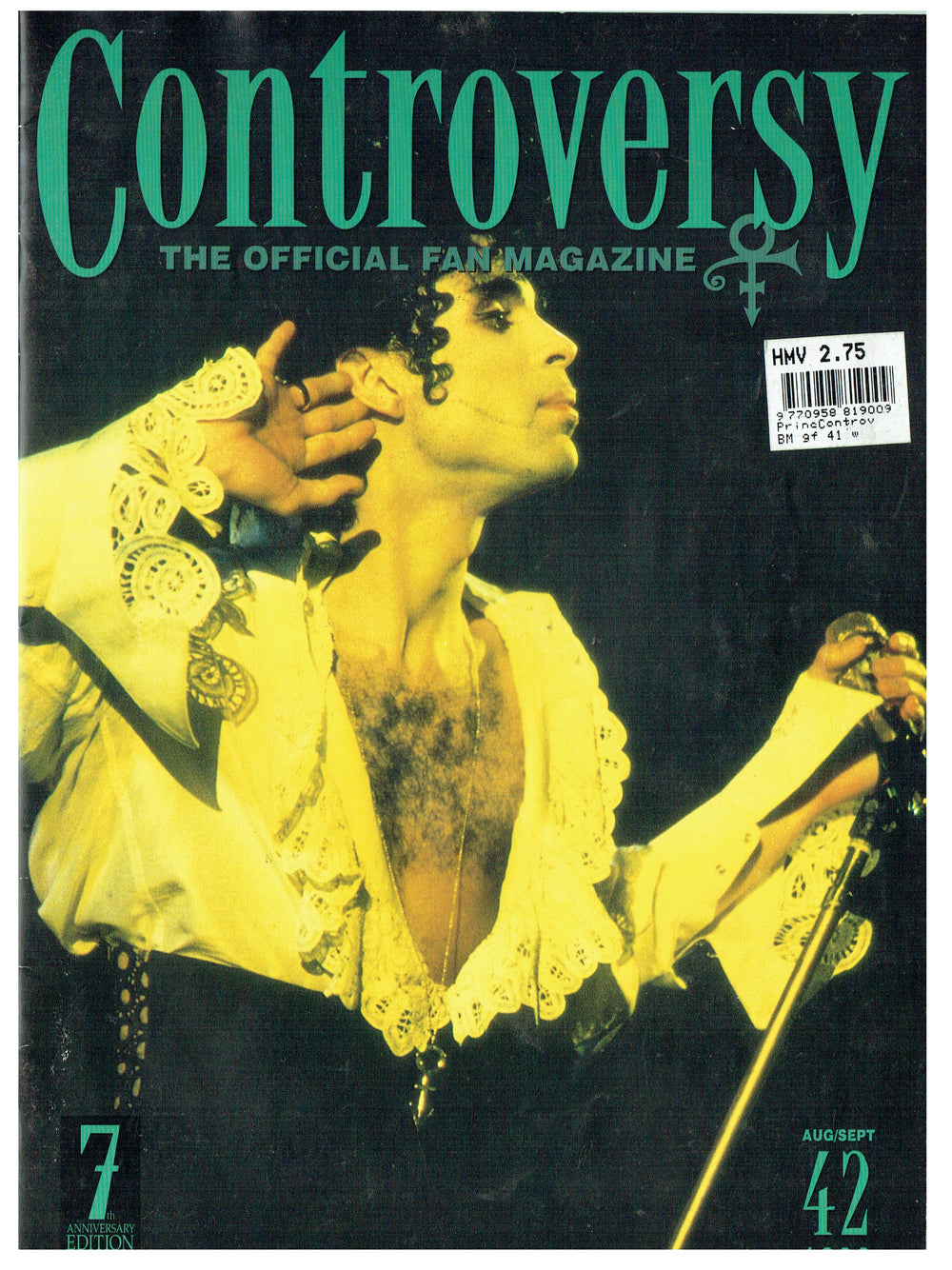 Prince Controversy Fan Magazine August / September 1993 Issue 42 SMS