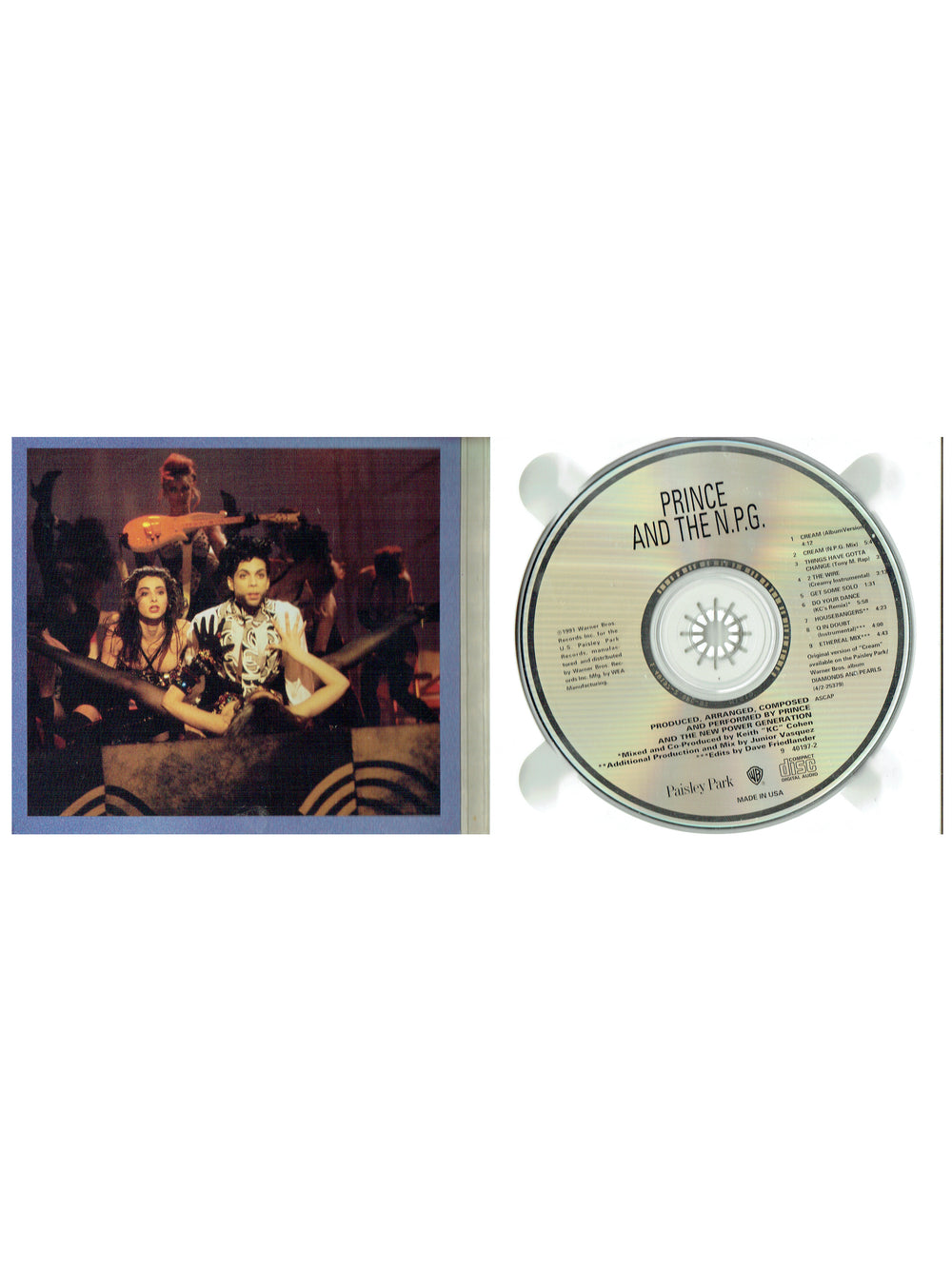 Prince – & The New Power Generation Cream CD Maxi-Single, Digipak US Preloved: 1991*