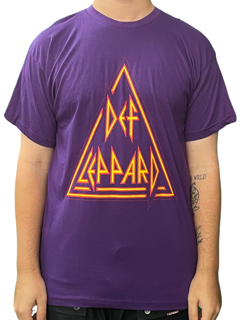 Def Leppard Classic Triangle Logo Official Unisex T Shirt Brand New Various Sizes
