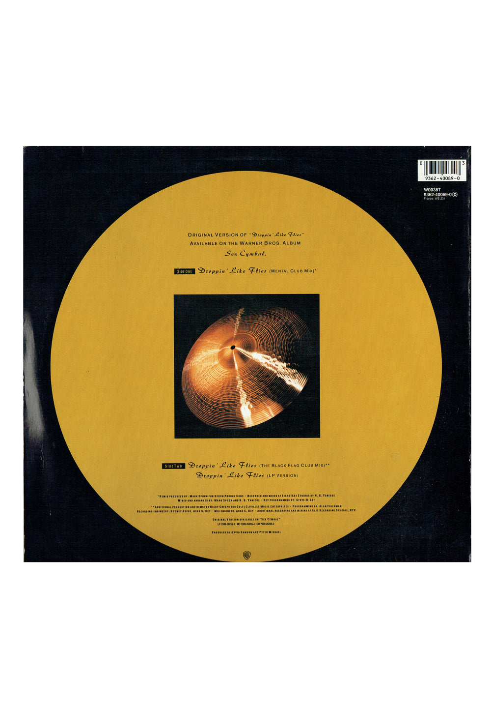 Prince – Sheila E Droppin' Like Flies Vinyl 12" UK Preloved: 1991