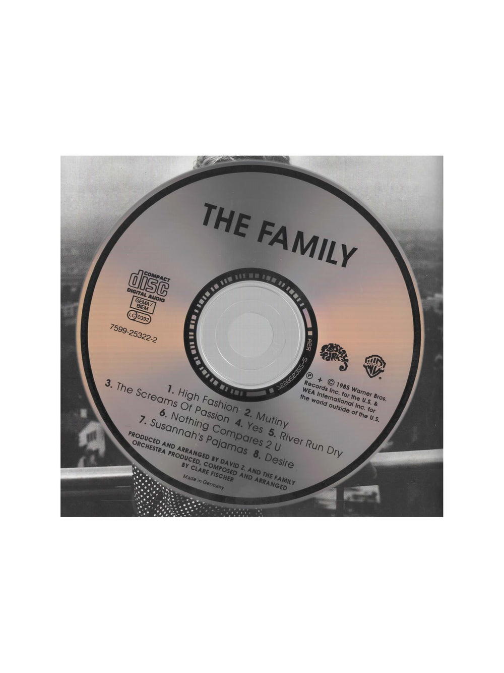 The Family Self Titled CD Album 8 Tracks Prince EU Release WE833