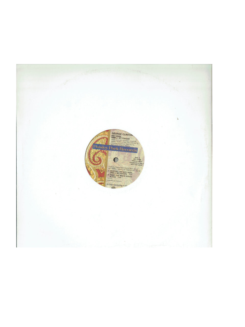Prince – George Clinton Hey Man... Double Vinyl Album USA Promo Paisley Park Label Prince AS