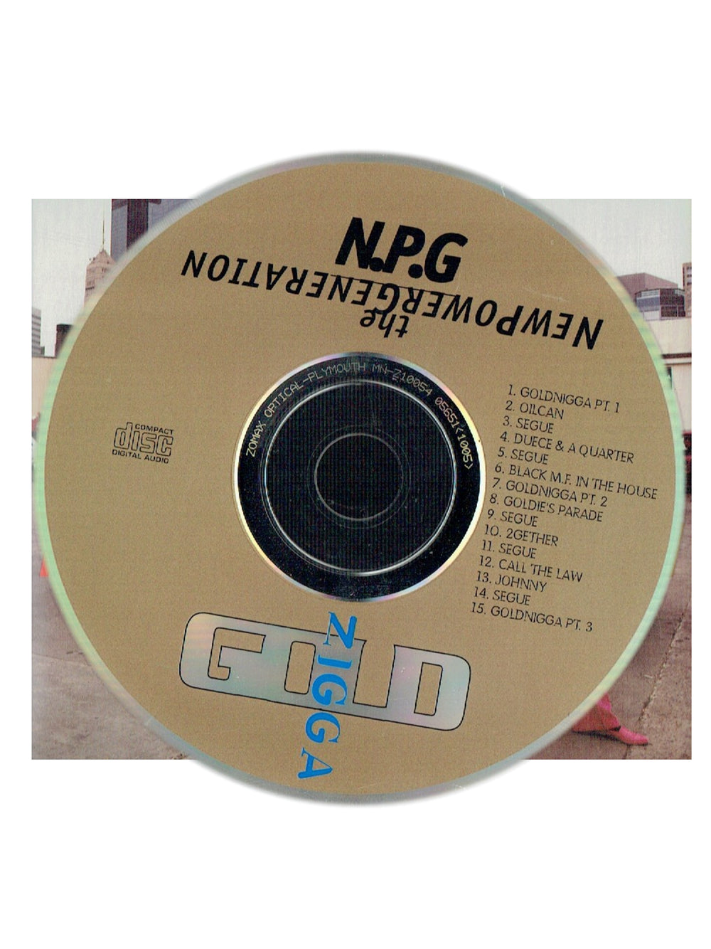 The New Power Generation GOLD  N CD Album 15 Tracks 8 Panel Sleeve Prince