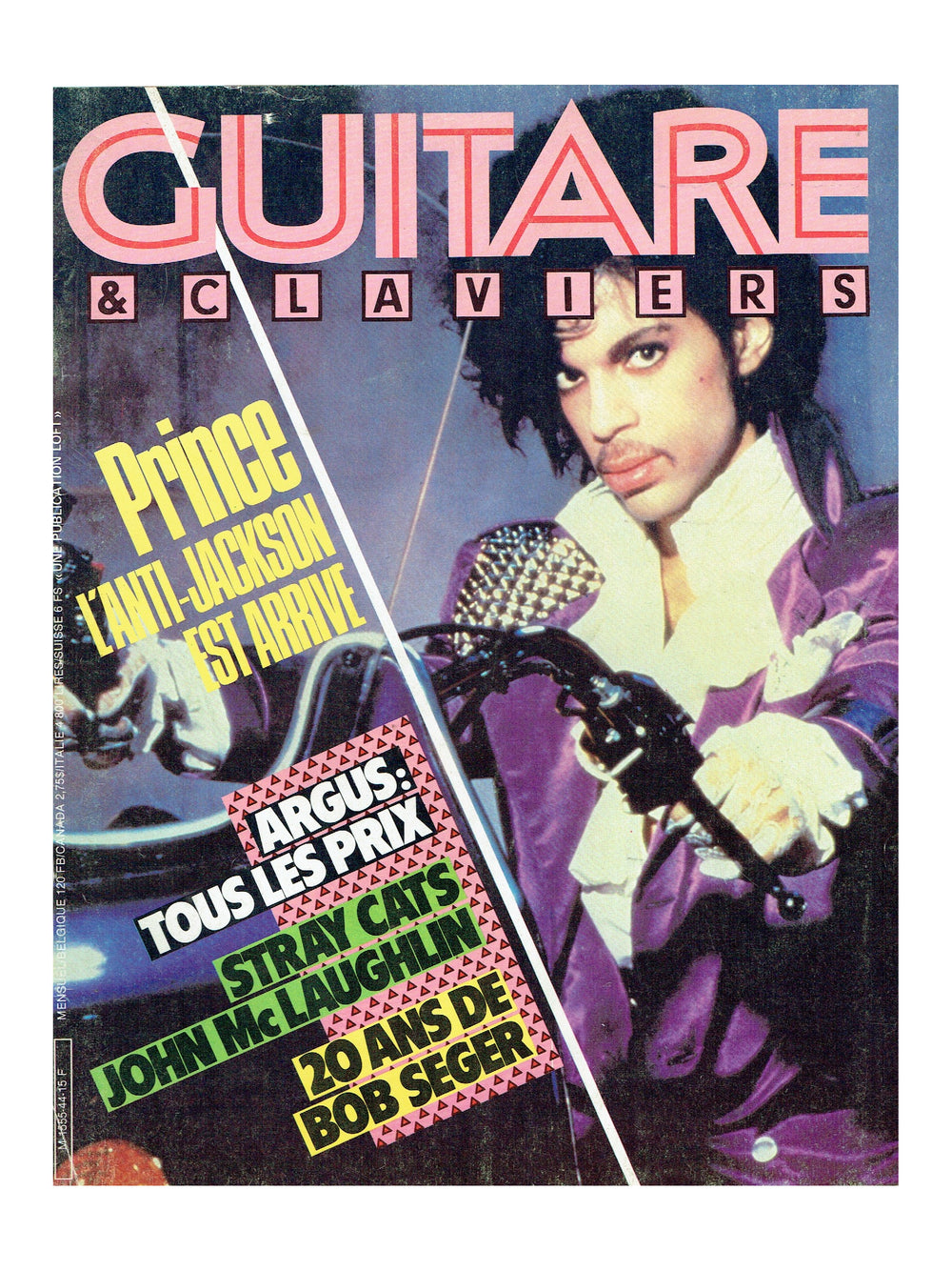 Prince – Guitare & Claviers Magazine Cover Ideal For Framing