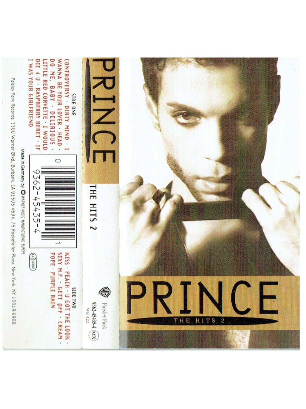 Prince Hits 2 Original UK / EU  Release Cassette Tape