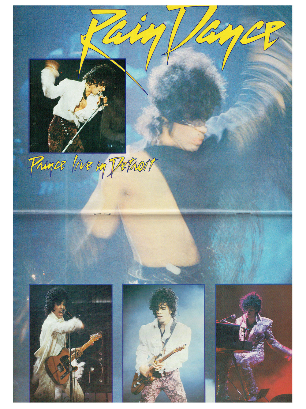 Prince – Kerrang Magazine Cover Plus Centre Fold & 5 Page Article