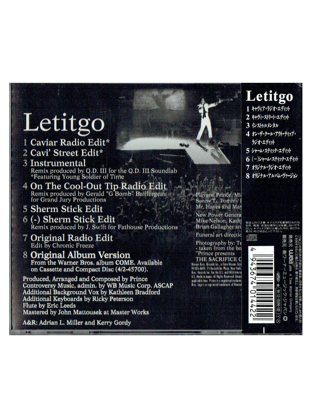 Prince Letitgo Maxi CD Single 1994 Original JAPAN Release 8 Tracks With OBI