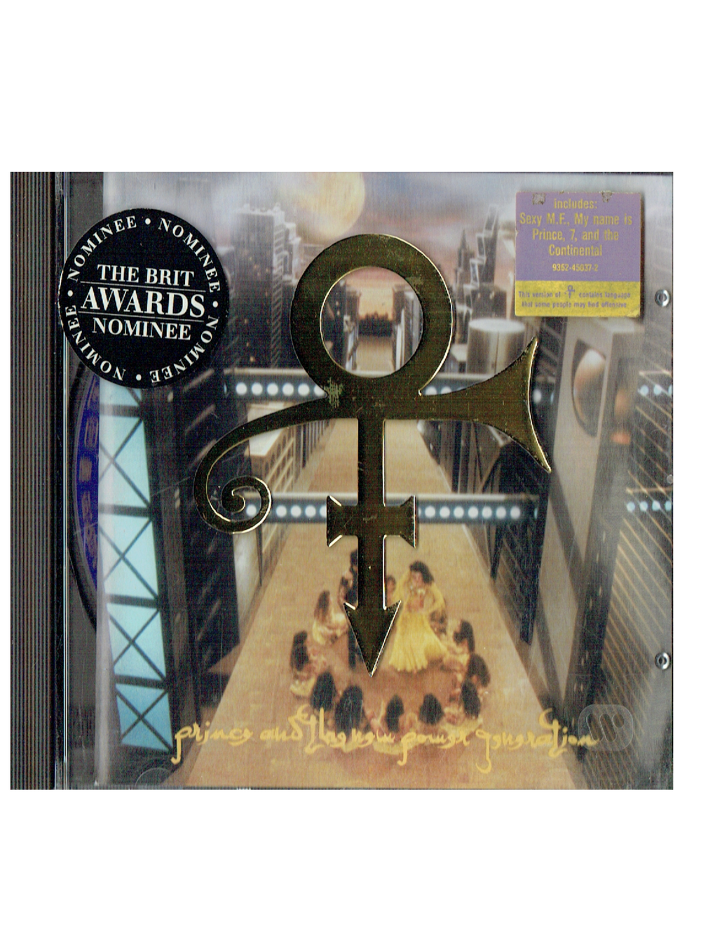 Prince – O(+> Love Symbol Etched Symbol Case CD Album 1992 Hype Sticker & BRIT AWARDS