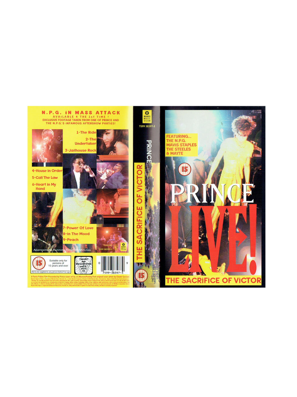 Prince LIVE The Sacrifice Of Victor VHS Video Cassette SMS