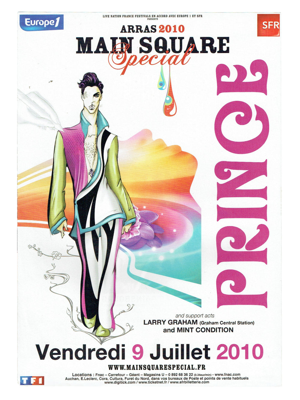 Prince – 20TEN Juillet 9 Official Trade Magazine Advert Ideal For Framing