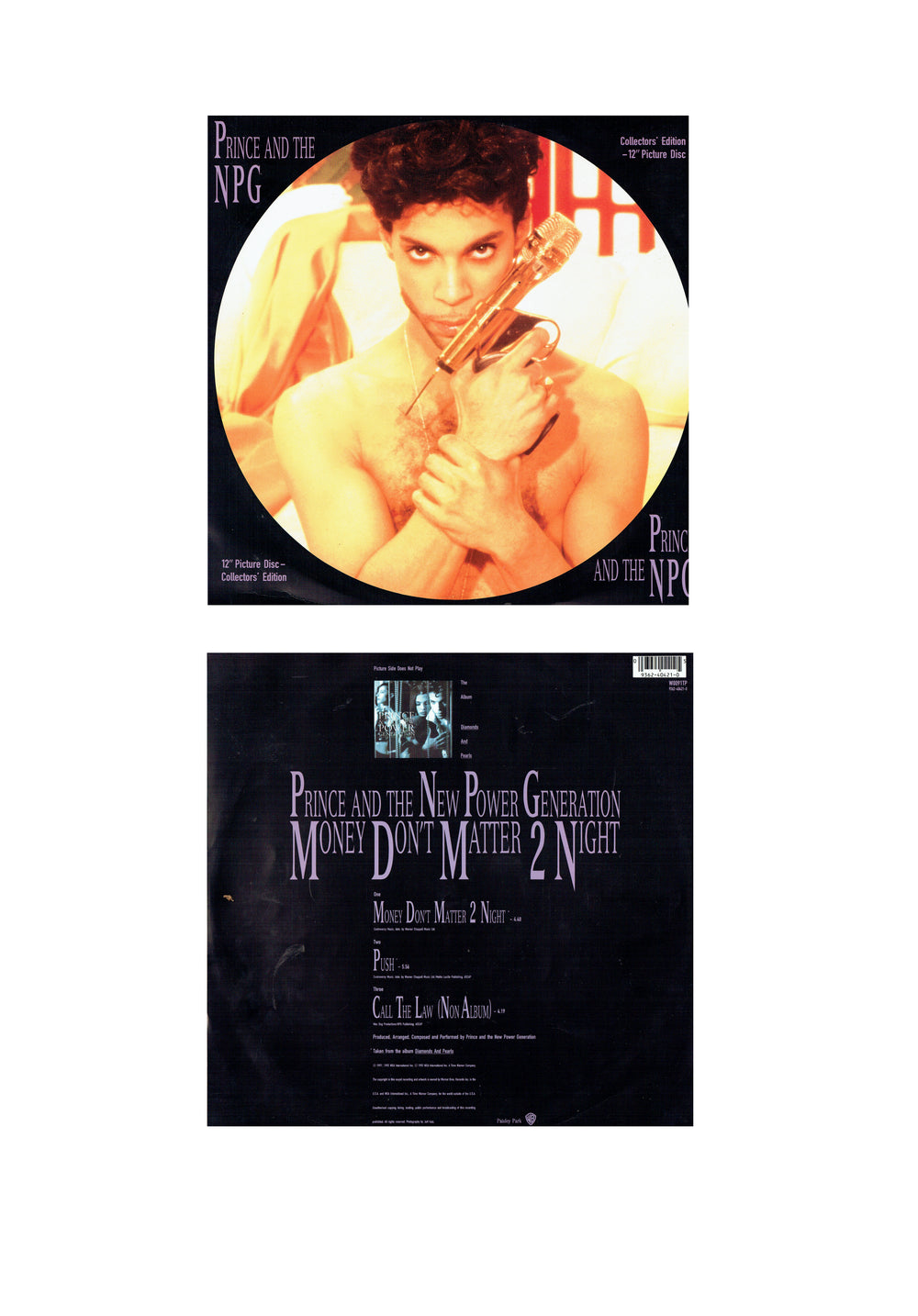 Prince – & The New Power Generation – Money Don't Matter 2 Nite 12" Vinyl Single PD UK Preloved: 1992