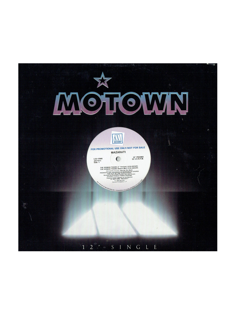 Mazarati The Woman Thang Promo USA 12 Inch Vinyl Single Prince
