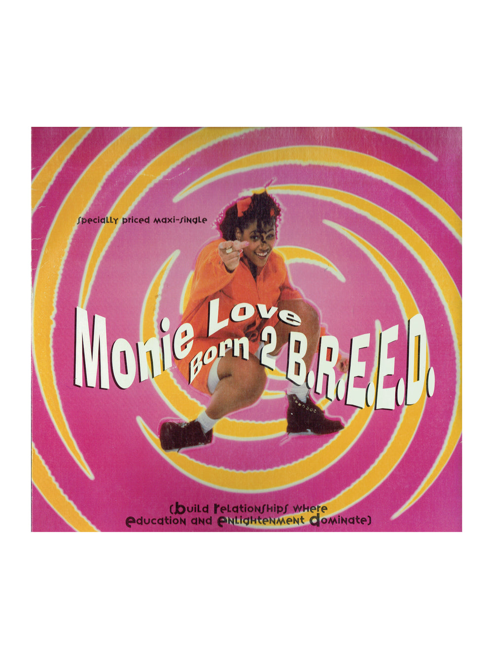 Prince – Monie Love Born 2 B.R.E.E.D Vinyl 12" Maxi Single US Preloved: 1993