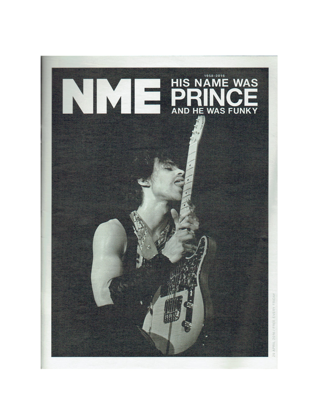 Prince NME Magazine July 1st 2016 Prince Special Issue 2 Full Pages & 6 Page Article