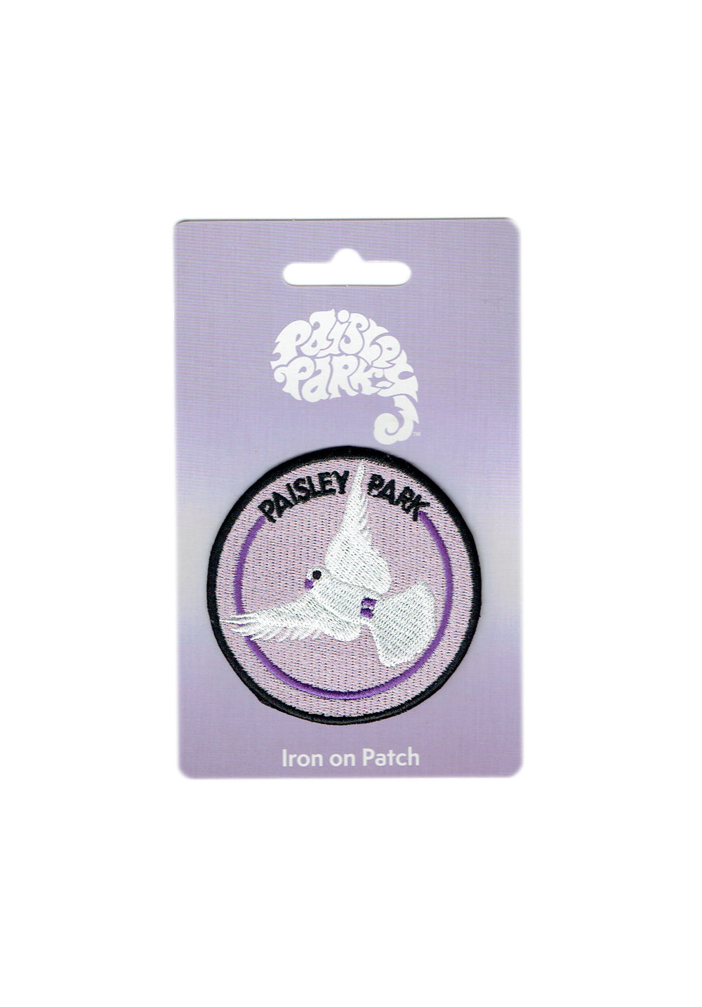 Prince Official Paisley Park Iron On Patch Brand New Dove Round