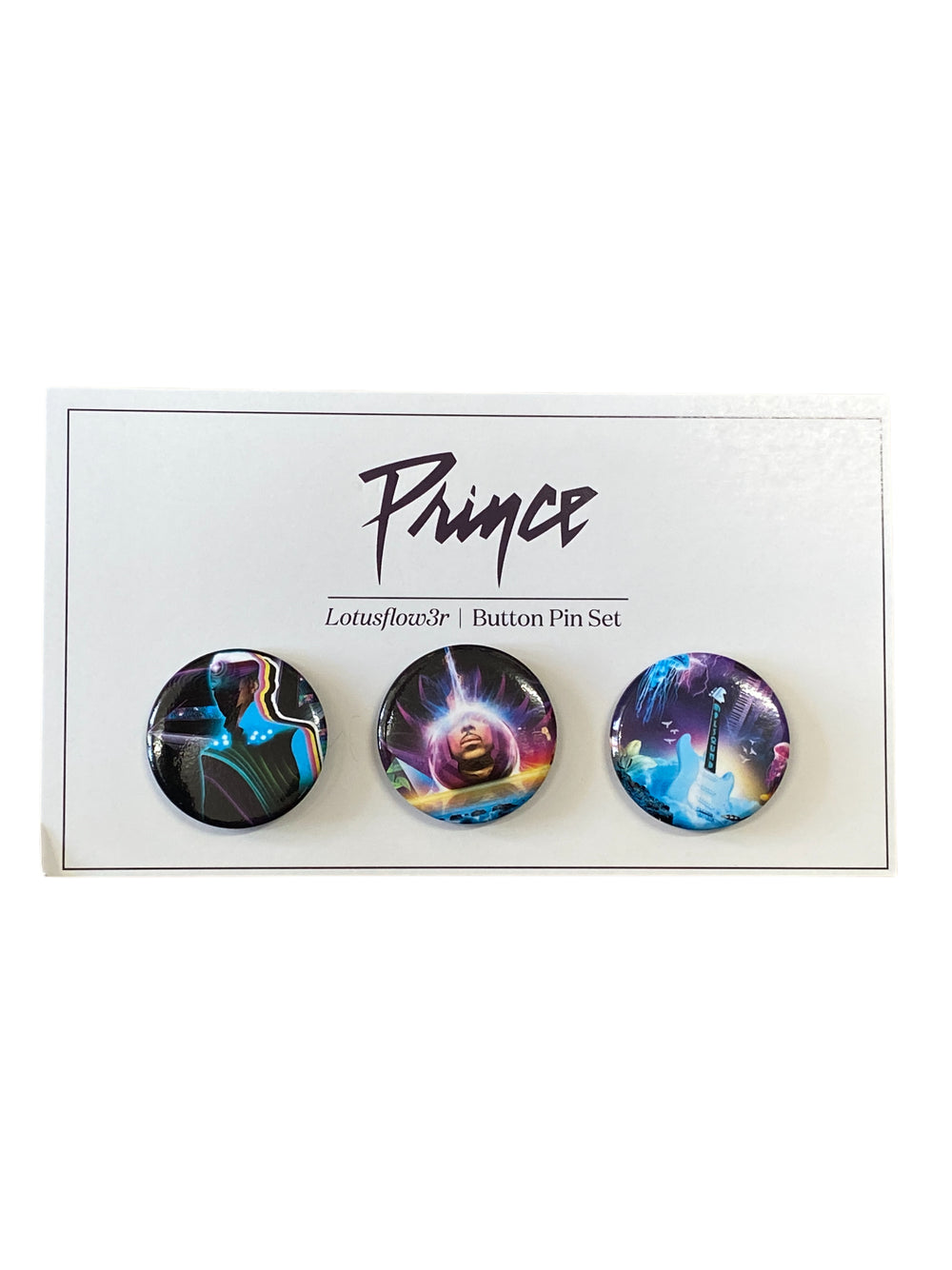 Prince –  Official Estate Button  Badge Pack Brand New Lotusflow3r