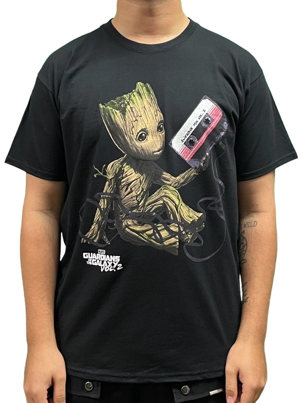 Groot With Tape Unisex Official T Shirt Brand New Various Sizes Guardians Of The Galaxy