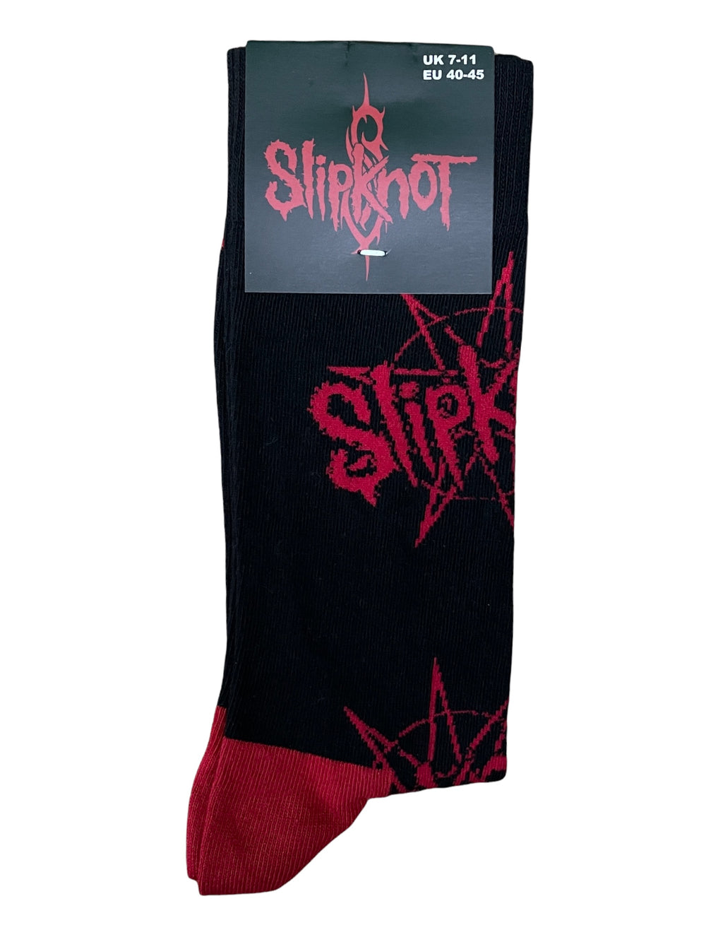Slipknot Logo & Nonagram Official Product 1 Pair Jacquard Socks Size 7-11 UK Brand New