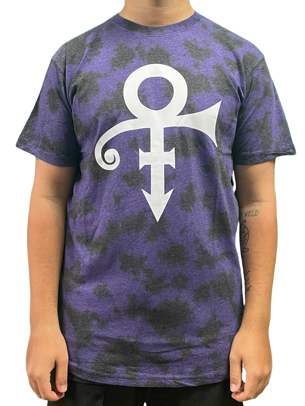 Prince –  White Love Symbol Dip Dye Design Unisex T-Shirt Various Sizes NEW